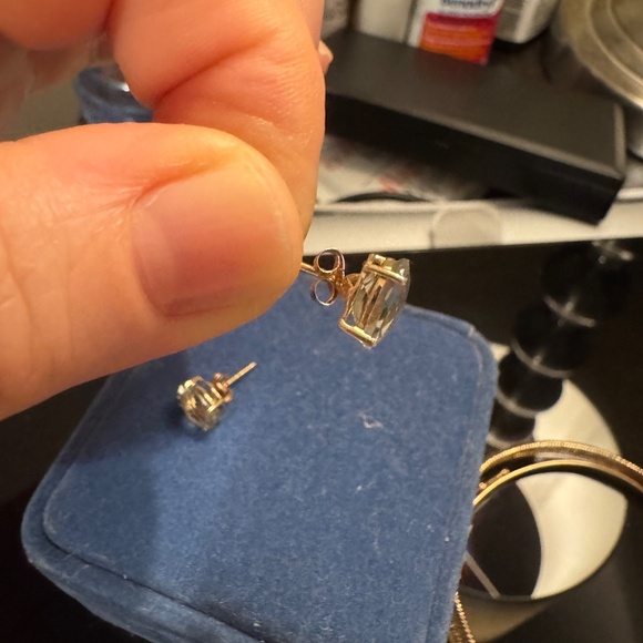 14 kt yellow gold earrings - Picture 2 of 6